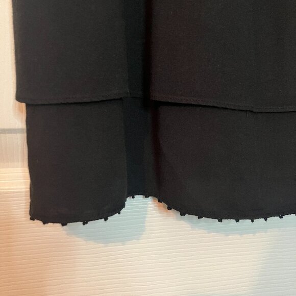 Anthropologie's Maeve: Black tiered ruffle dress (size 0) - Picture 4 of 10